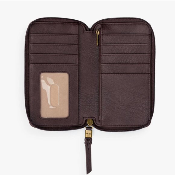 The Sak Silverlake Smartphone Wallet, Chocolate Brown Suede and Leather - Picture 5 of 7